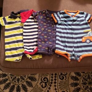 4 Piece Romper Lot - 6 month